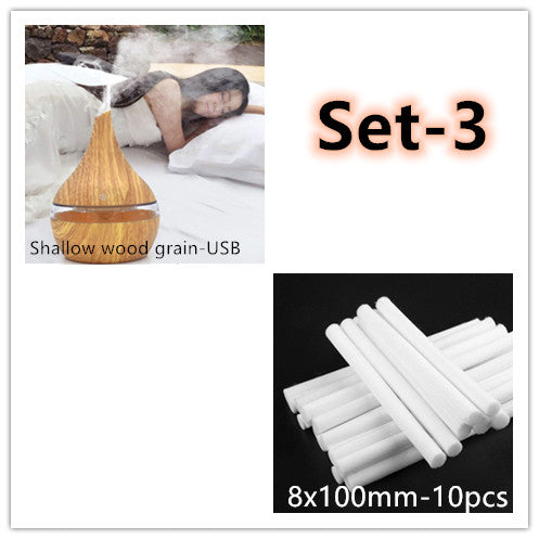 LED Essential Oil Diffuser – Aromatherapy Ultrasonic Humidifier with Mood Light