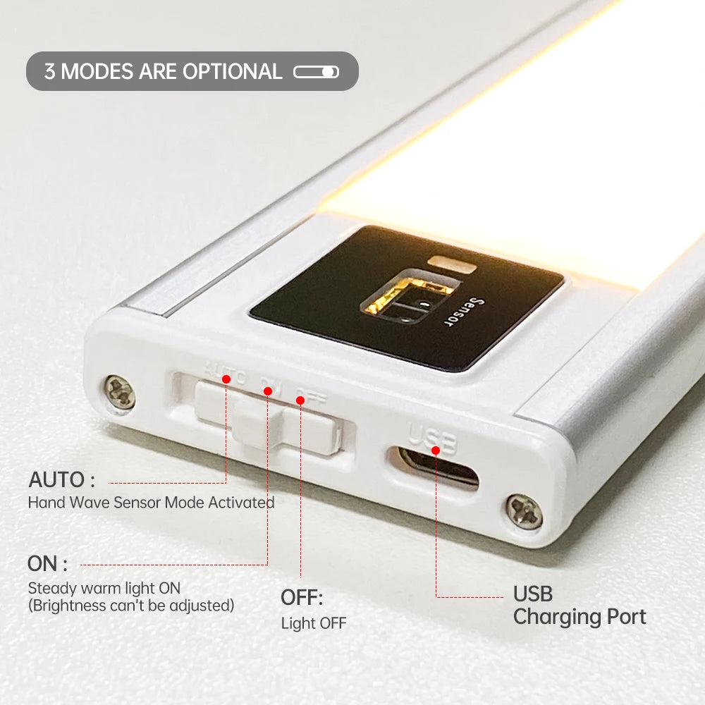 8W Wireless Motion Sensor Smart Charging LED