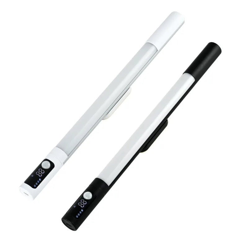 LED Under Cabinet Lights Digital Display Motion Sensor Light USB Rechargeable Magnetic Counter Lights for Kitchen Bookcases