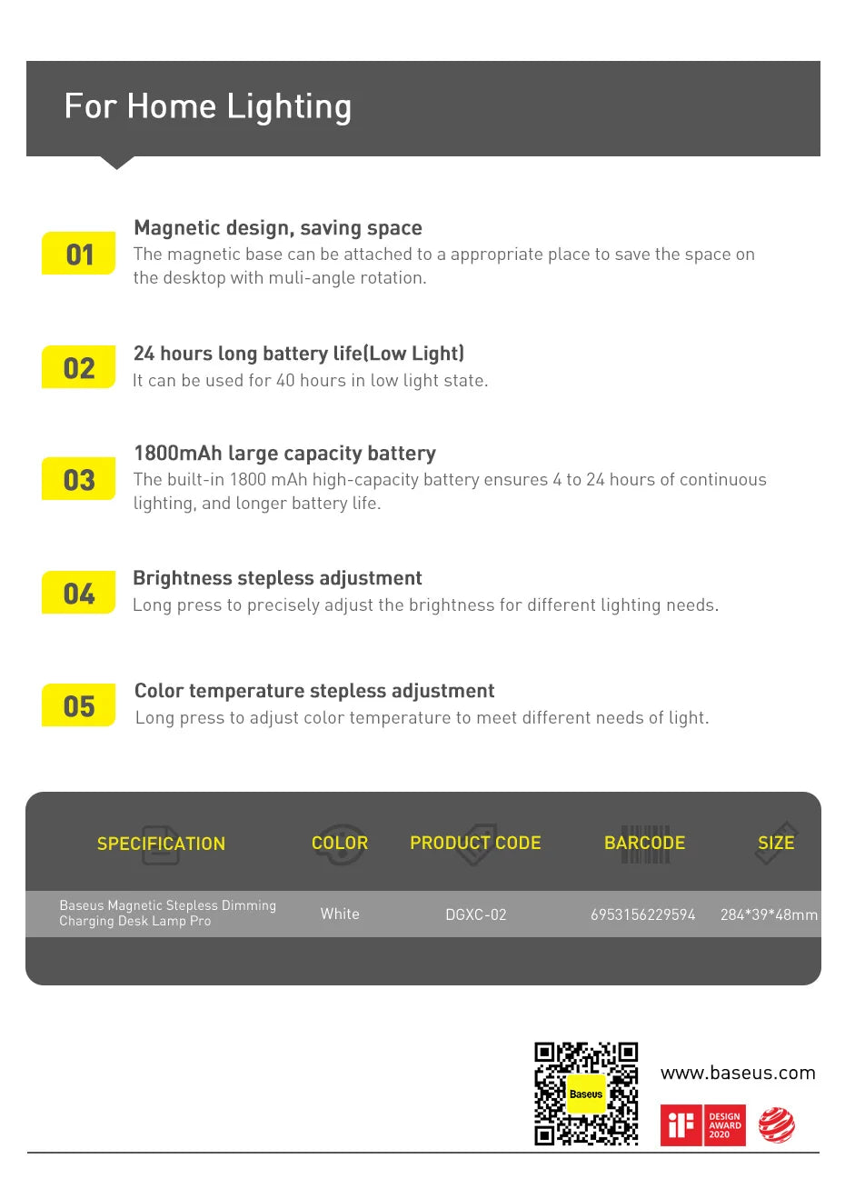 Baseus Desk Light Magnetic