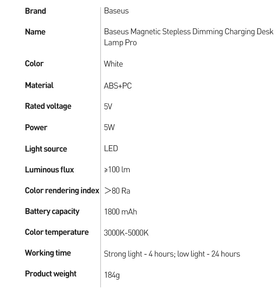 Baseus Desk Light Magnetic