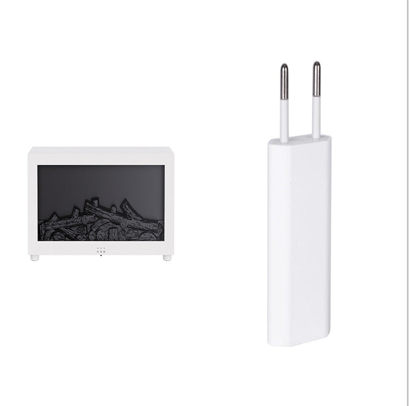 Flame Aromatherapy Essential Oil Diffuser – 3D Fireplace Humidifier with Colorful LED Mist